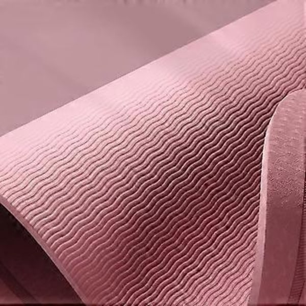 Sjippetov Træningsmåtte - 6mm/8mm tykkere lydløs sjippetovsmåtte (126*60*6MM Pink)