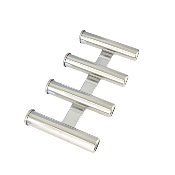 Fiske stang holder Marine Grade 316 Rustfritt stål 4 Rør Båt Yacht Side Montert Hjem Heavy Duty F