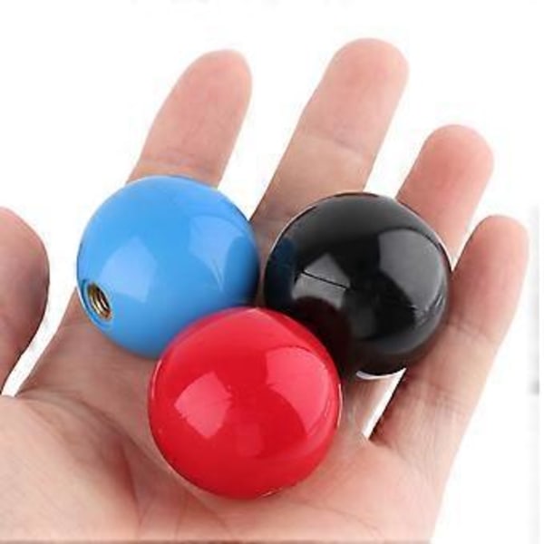 35mm Rund Plade Top Boldhoved TopBall Bat Top Bold Passer til SANWA ZIPPY (Sort)