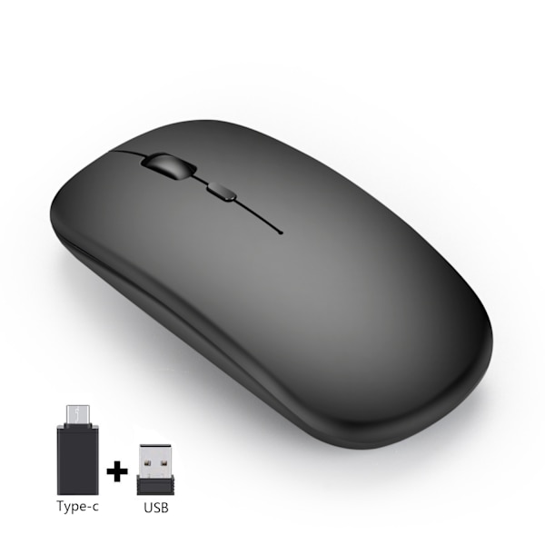 2.4G genopladelig trådløs mus (sort)