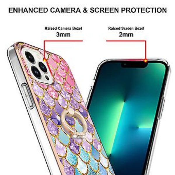 IMD TPU støtsikker etui for iPhone 15 Pro (Fargerik)