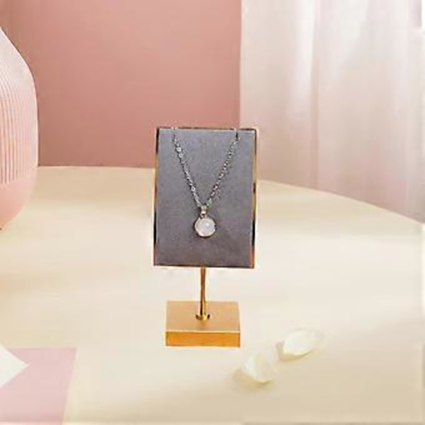 Halsbandshållare Smyckeshållare Dekoration Kvinnor Kreativ Halsbandshängare Smyckesdisplay för Skyltfönster Butik Hem Sovrum Toalettbord (Grå 13cmx6cm)