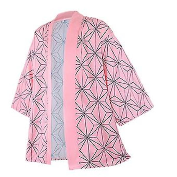 Anime Cosplay Kostume Demon Slayer Kimetsu No Yaiba Haori Kimono Agatsuma Zenitsu Kochou Shinobu Sommerjakke Skjorte Anime Tøj-r (XS P)