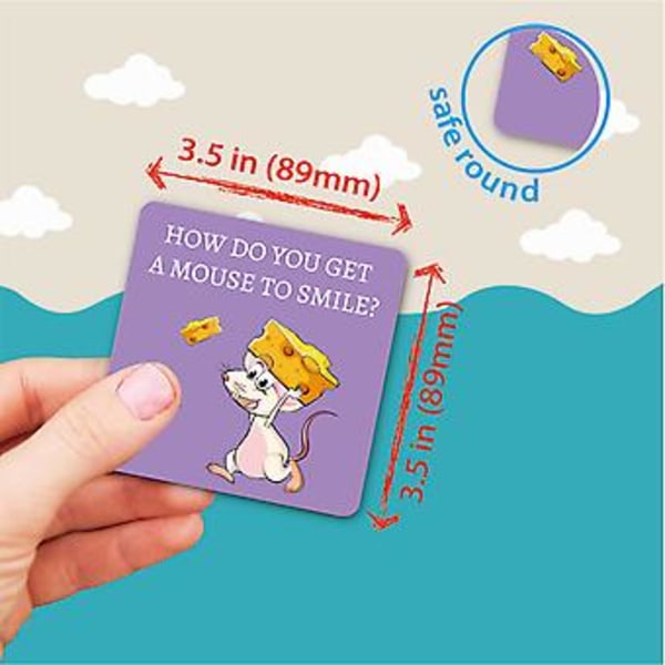 Lunchlåde-lappar för Skolflickor och Pojkar, Färgglada Inspirerande Motiverande Kort i Fickformat, 60 st (QA-kort)