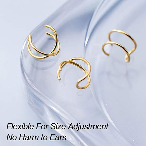 Falske Spiral S925 Øremanchetter Brusk Ørepynt Uten Piercing, Enkle Cr