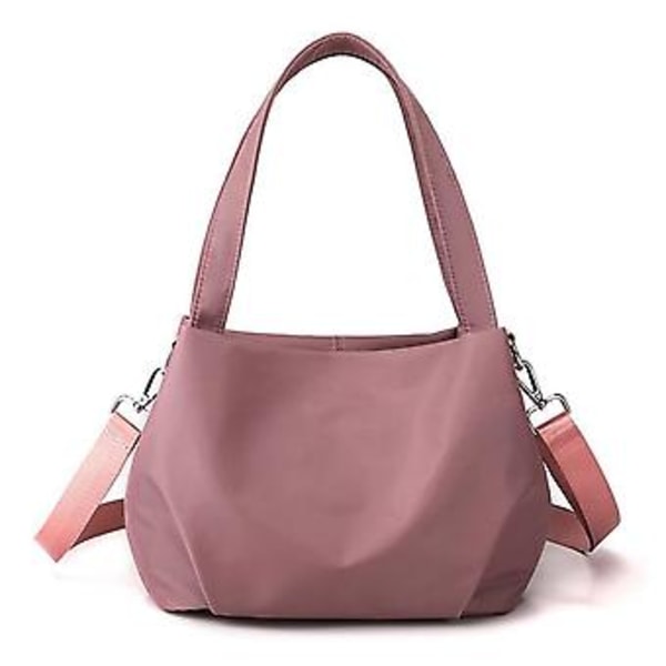 Ensfarget Tote Bag for Kvinner Multifunksjonell Underarmsveske Gave til Bursdag Jubileum (Kjøttfarget Rosa)