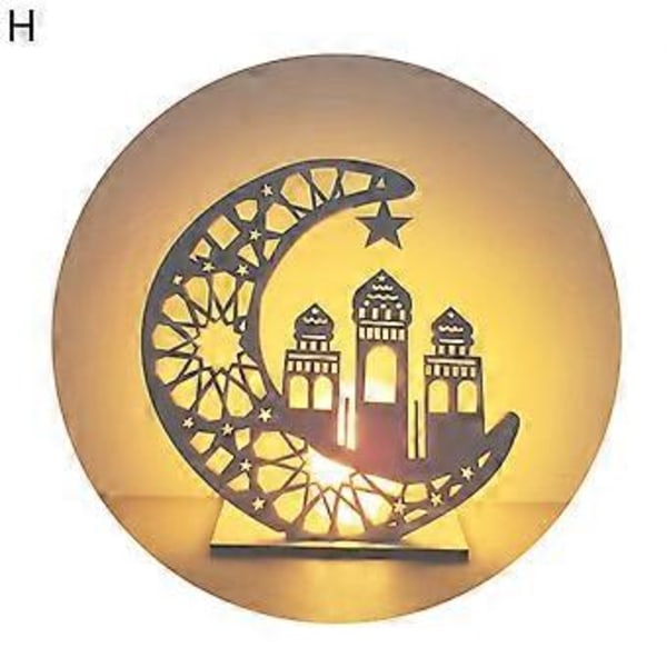 Lampe Ornament Fint Håndværk Revnebestandig Træ Fe Månefestival Lys Husholdningsartikler Qinhai(H )