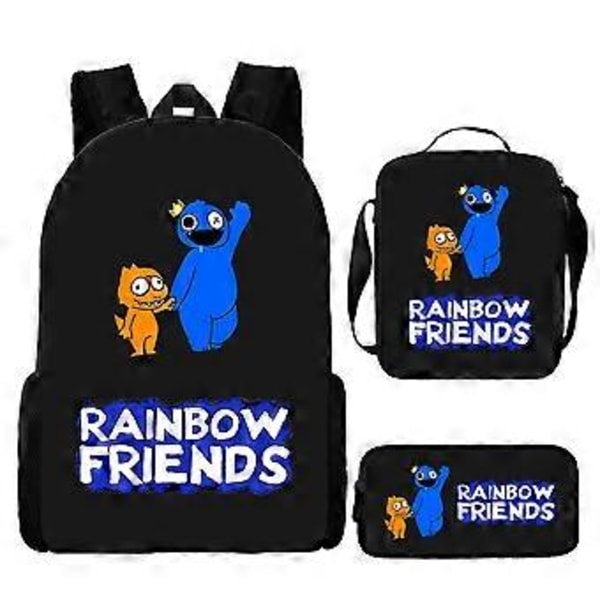 Rainbow Friends Ryggsäck för Grund- och Högstadieelever Barns Tecknade Anime Ryggsäck 7-NMAOV