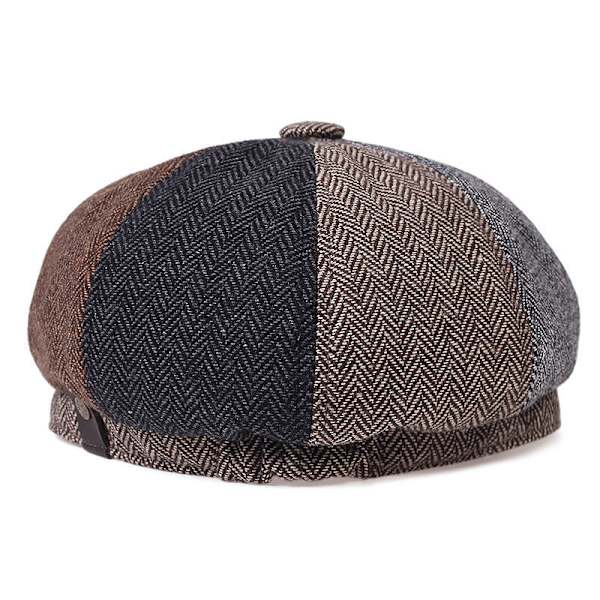 Farveblokering, drengehatte, flade hatte, tweed Gatsby-hatte, Ivy Iri