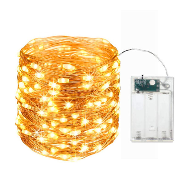 Batteridrivna LED-ljusslingor [4-pack], ljusslingor för sovrum, uteplats, trädgård, trappa, bröllop, fest, julgran för att ge en varm och romantisk look.