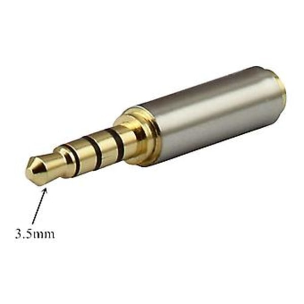 3,5 mm jackplugg til 2,5 mm hodetelefonjack AUX audio stereo adapter ( )