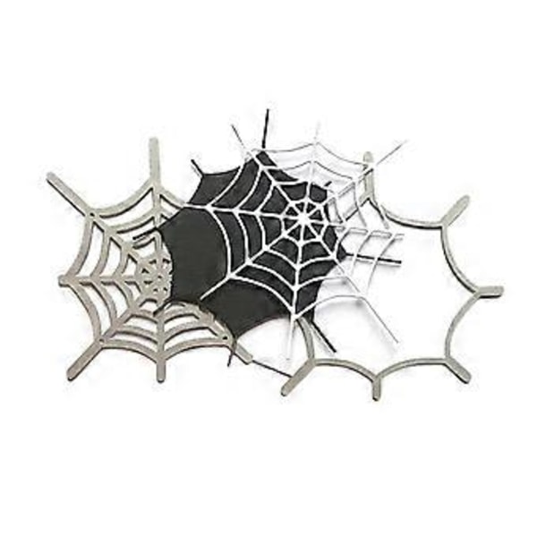 Halloween Spindelväv Metallstansar Handgjorda Schabloner DIY-hantverk för Vuxna