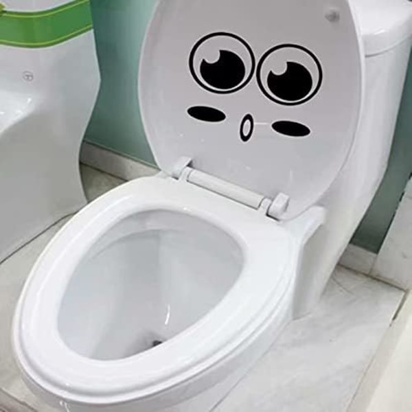 2 kpl Hymiötarra, Hauska WC-seinätarra