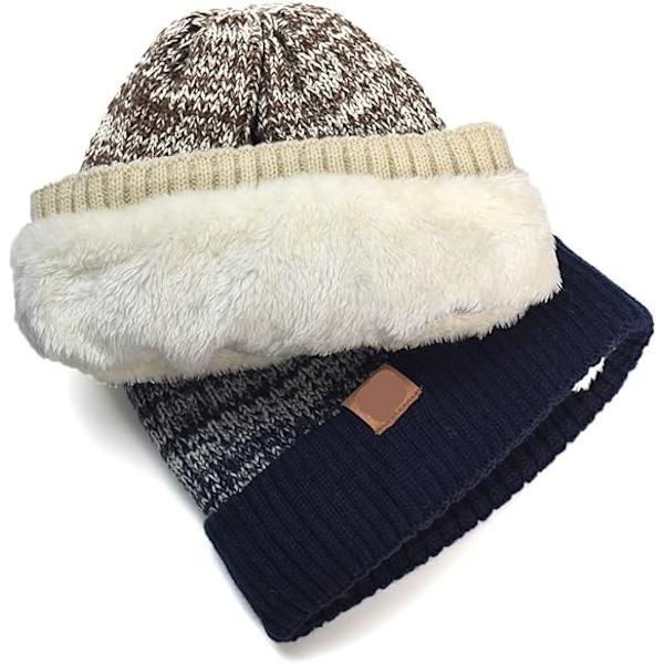 Vinterhue - Blød og Behagelig Beanie med Løstsiddende Pasform til Mænd og Kvinder - Ski Sport Beanie