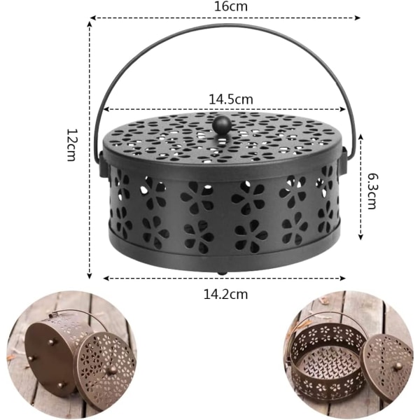 Myggspiralholder, Myggspiralholder, Spiralrøkelseholder