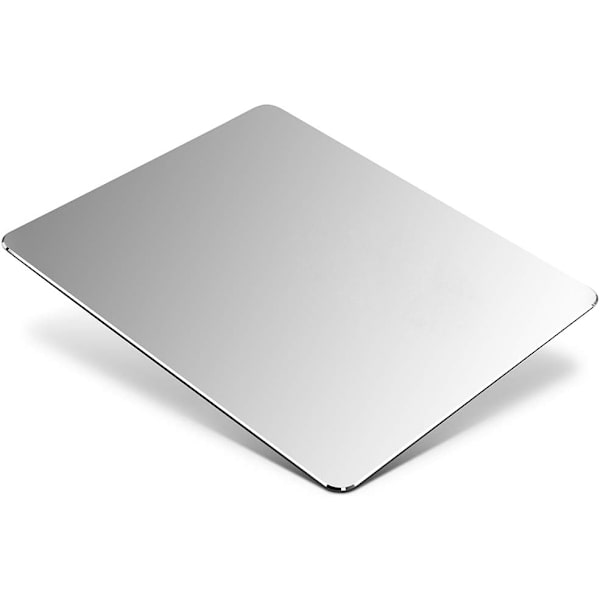 Aluminium Musmatta i Metall, Ultratunn Halkskyddad Vattentät Aluminiumlegering Yta och PU-Läder, Mus