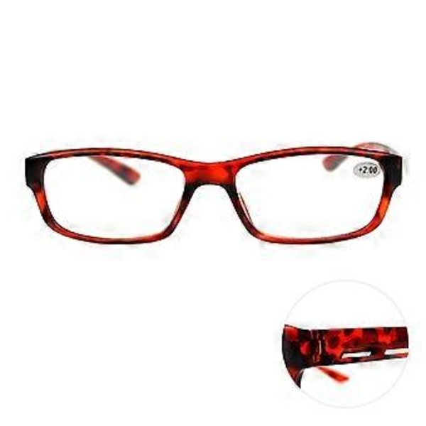 Retro Unisex Resinramme Ultralette Lesebriller for Eldre Qinhai (Svart -2.5)