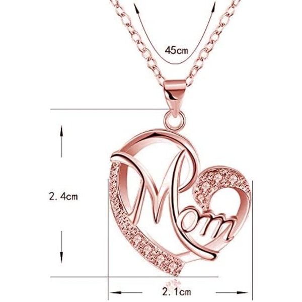 Mother's Birthday Necklace Mom's Birthday Necklace Rose Gold