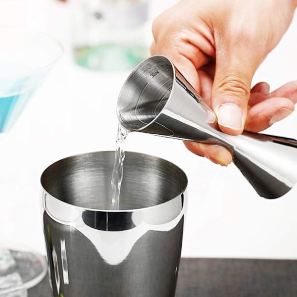 Rostfria cocktailmått, för professionella bartendrar, Surf