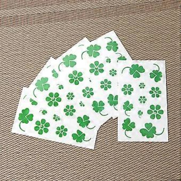 20 stk. vandtætte klistermærker vandtætte tatoveringer St. Patricks dag klistermærke vandtæt klistermærke midlertidige tatoveringer