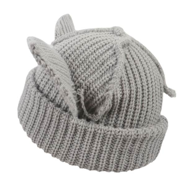 Katteørehue Sød Beanie Hat Strikket Hætte Varmt Slouchy Hæklet Hat