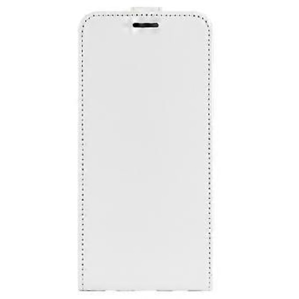 R64 Lodret Flip Læderetui Til Motorola Moto G Power 5G 2024 (Hvid)