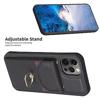 Organ Card Bag Telefonetui til iPhone 12 / 12 Pro (Sort)
