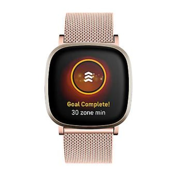 Metallband till Fitbit Versa 4 / Sense 2 (Roséguld)