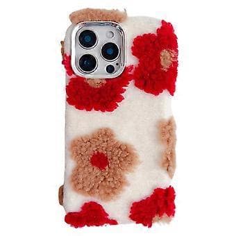Til iPhone 16 Pro Max-deksel Plysjblomst TPU Mykt telefondeksel (stil B)