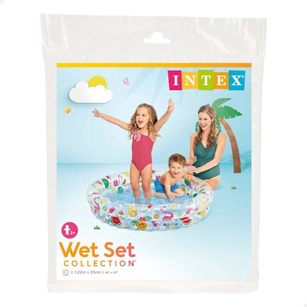Udendørs spil - Pool sæt + bøje + bold - Diameter: 122cm