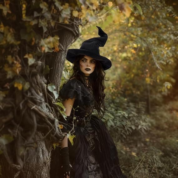 Halloween COS Trollkarl/Häxhatt, Maskeradbal och Rollspelsfester, Vriden Häxhatt
