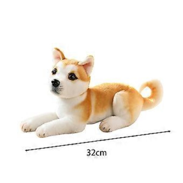Simuleringshund Docka Plyschleksak Söt och Bekväm Fylld Mjuk Djurdocka Barn Flickor Julklapp 32cm (Dalmatiner)