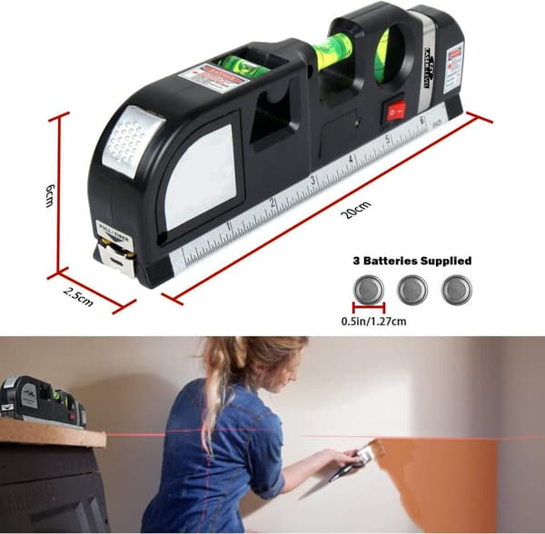 Mångsidig Lasernivå 4 i 1 Bärbar Kraftfull Laser Vattenpass