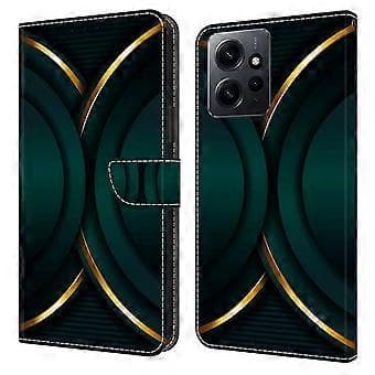 För Xiaomi Redmi Note 12 4G PU-läder Flip Telefonfodral 3D-mönster Tryckt Plånboksställskydd (Stil H)