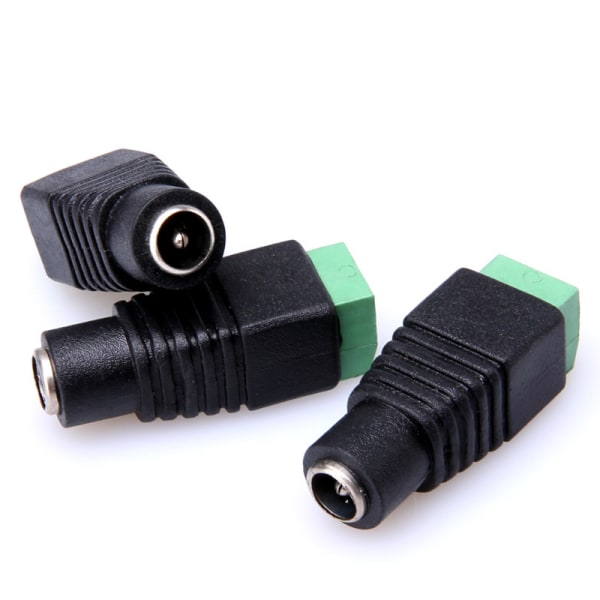 4 Pack 5.5mm 2.1mm DC Male and Female 12V Power Connector Pl