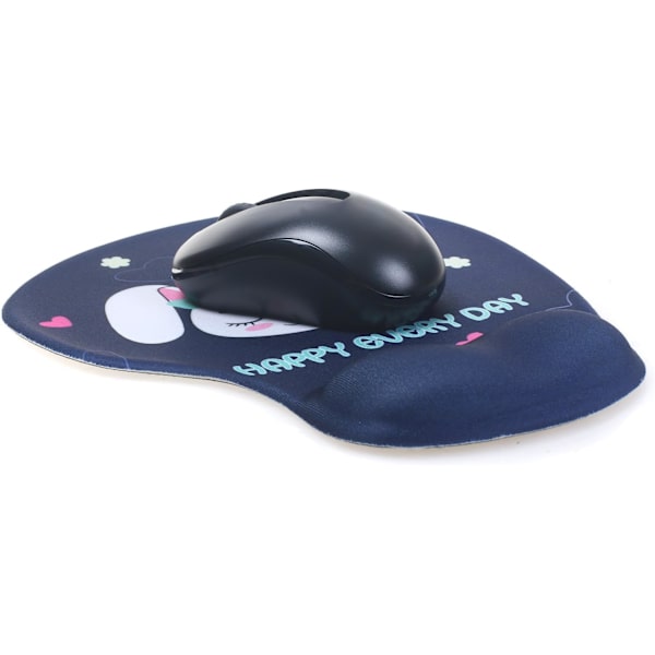 Ergonomisk musmatta med bekvämt mjukt silikongel handledsstöd, minska handledssmärta med mjuk silikagelvaddering.