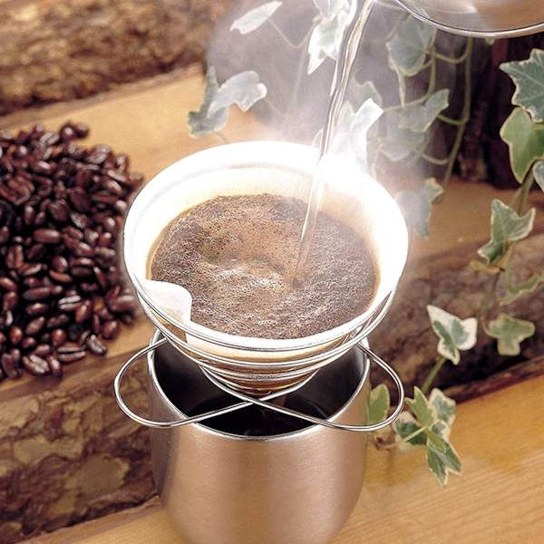 Hopfällbar kaffefilterdripper återanvändbar filter tesil St