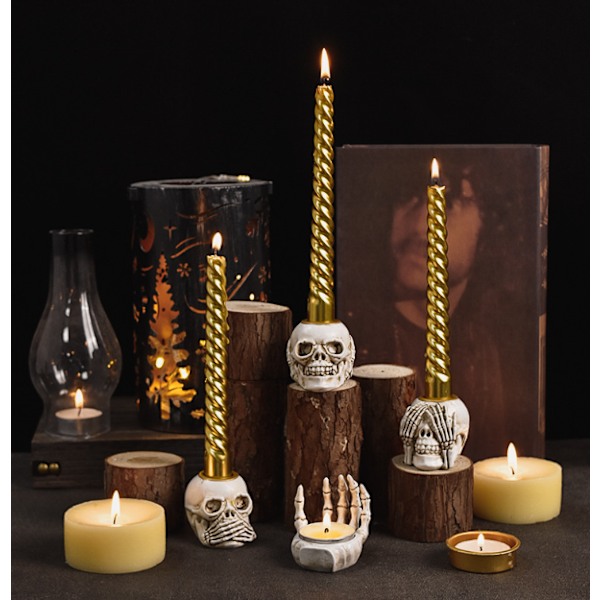 Halloween Spøgelse Festival Skelet Figur Ornament Dipper Skull Ca