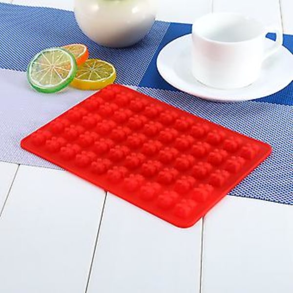 50 Gummy Maker Hulrum Bjørn Form Nyhed Silikone Chokolade Slik Is Ny Bakke XL