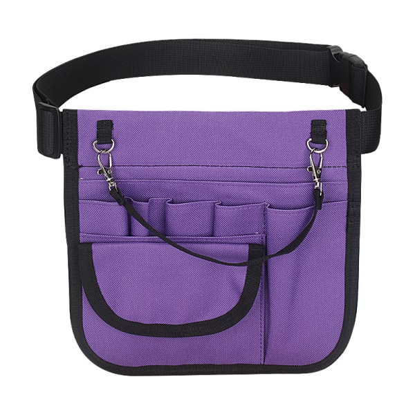 Purple Nurse's Waist Bag, Medical Equipment Organizer Pouch（No To