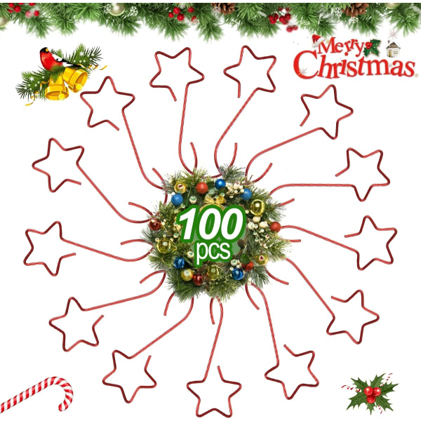 100 julekulekroker, juletreoppheng, S-formet julekule