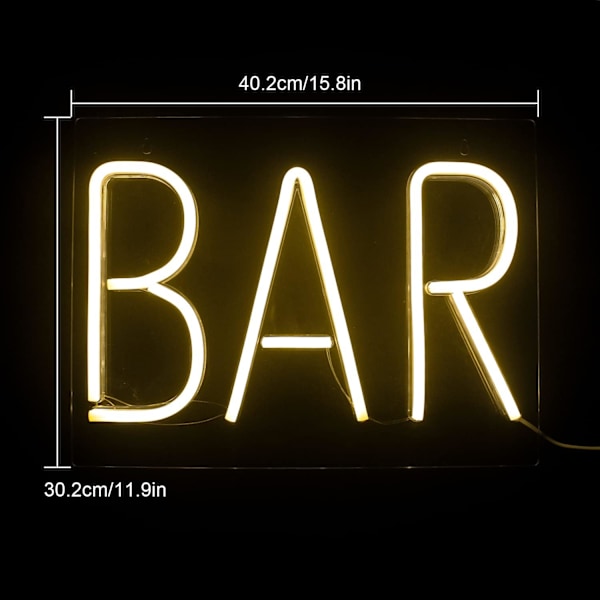 Hot Bar Led Neon-kyltti Neon-seinäkyltit Suuri neonkirjainvalo USB