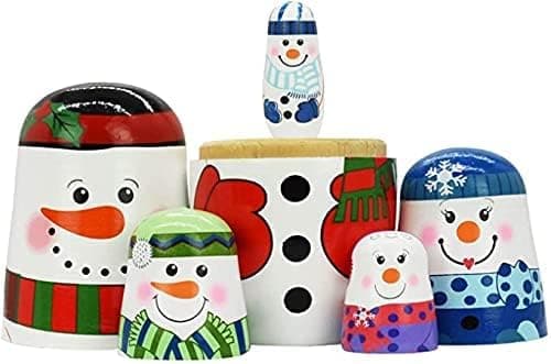 nowman Nesting Dolls til børn til børn julegaver Matryoshka til