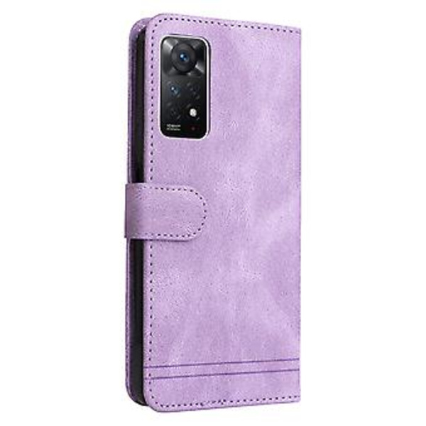 Läderfodral för Xiaomi Redmi Note 11 Pro 4G (Lila)