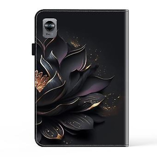 Maltet Cover i Malet Læder til Xiaomi Redmi Pad 10.61 (Lilla Lotus)