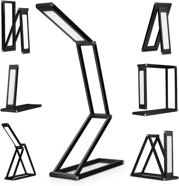 Genopladelig LED-foldelampe - Bærbar dæmpbar aluminium D