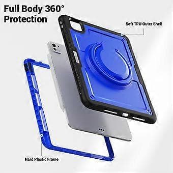 Honeycomb Tablettfodral för iPad Pro 11 2024 (Mörkblå)