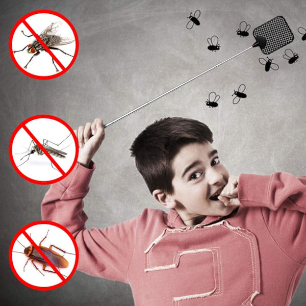 Sällsynt pärla 12ER Teleskopisk Set Flygande Swatter Expanderbar Flygande S
