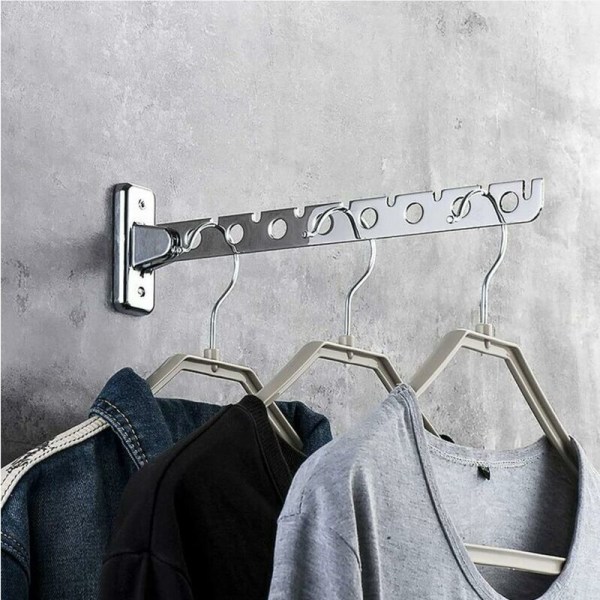 Wall Hanger Holder, Set of 2 Stainless Steel Folding Wall Drying