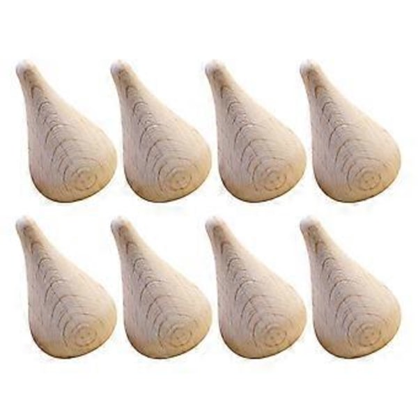 8 st DIY Blank Vattendroppsmodell Ornament Obehandlade Bokmodeller Leksak för Barn
